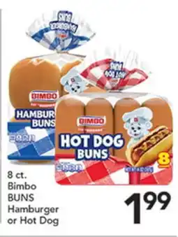 Pete's Fresh Market 8 ct. Bimbo BUNS Hamburger or Hot Dog offer