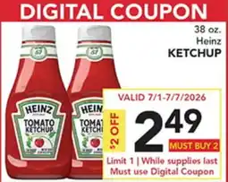 Pete's Fresh Market Heinz KETCHUP offer