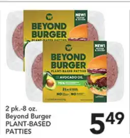 Pete's Fresh Market Beyond Burger PLANT-BASED PATTIES offer