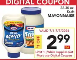 Pete's Fresh Market Kraft MAYONNAISE offer