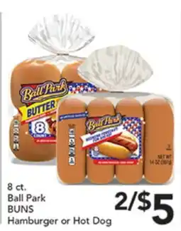 Pete's Fresh Market Ball Park BUNS Hamburger or Hot Dog offer