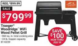 Ace Hardware Traeger Woodridge WiFi Wood Pellet Grill offer