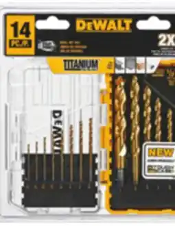 Ace Hardware DeWALT 14 Pc. Titanium Drill Bit Set offer
