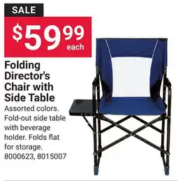 Ace Hardware Folding Director's Chair with Side Table offer