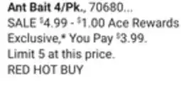 Ace Hardware Ant Bait 4/Pk offer
