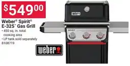 Ace Hardware Weber Spirit E-325 Gas Grill offer
