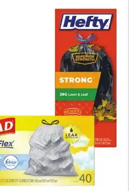 Ace Hardware Select Hefty or Glad ForceFlex Trash Bags offer