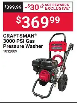 Ace Hardware CRAFTSMAN 3000 PSI Gas Pressure Washer offer