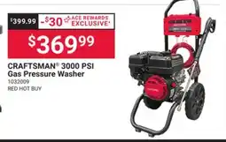 Ace Hardware CRAFTSMAN 3000 PSI Gas Pressure Washer offer