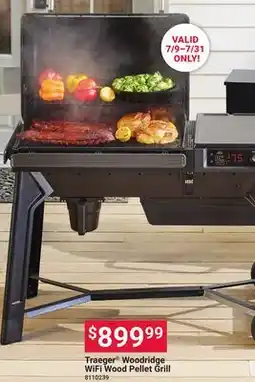 Ace Hardware Traeger Woodridge WiFi Wood Pellet Grill offer