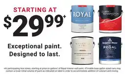 Ace Hardware Exceptional paint. Designed to last offer