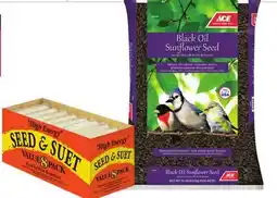 Ace Hardware C&S High Energy Bird Suet 8/Pk. or 10 Lb. Ace Black Oil Sunflower Seed offer