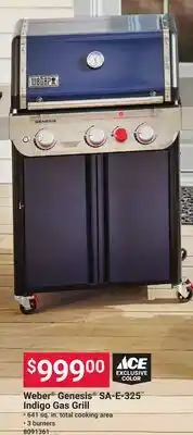 Ace Hardware Weber Genesis SA-E-325 Indigo Gas Grill offer