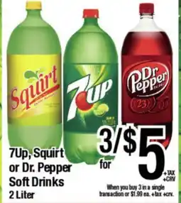 Big Saver Foods 7Up, Squirt or Dr. Pepper Soft Drinks offer