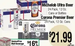 Big Saver Foods Michelob Ultra Beer, Corona Premier Beer offer