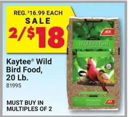 Ace Hardware Kaytee Wild Bird Food, 20 Lb offer