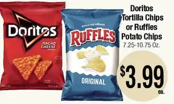 Big Saver Foods Doritos Tortilla Chips or Ruffles Potato Chips offer