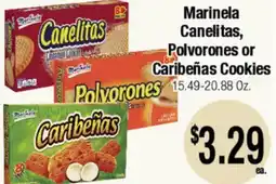 Big Saver Foods Marinela Canelitas, Polvorones or Caribeñas Cookies offer