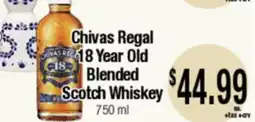 Big Saver Foods Chivas Regal 18 Year Old Blended Scotch Whiskey offer