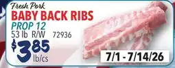 Restaurant Depot Fresh Pork BABY BACK RIBS offer