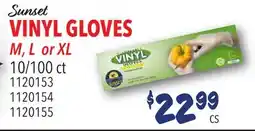 Restaurant Depot Sunset VINYL GLOVES offer