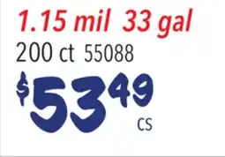 Restaurant Depot 1.15 mil 33 gal offer