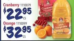 Restaurant Depot Cranberry 1110079 Orange 1110099 offer