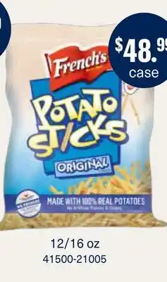 Restaurant Depot French's POTATO STICKS offer