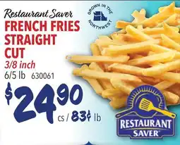 Restaurant Depot Restaurant Saver FRENCH FRIES STRAIGHT CUT offer
