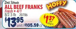 Restaurant Depot ALL BEEF FRANKS offer
