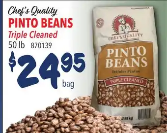 Restaurant Depot Chef's Quality PINTO BEANS offer