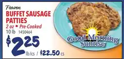 Restaurant Depot Frozen BUFFET SAUSAGE PATTIES offer