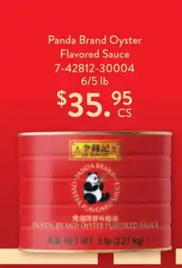 Restaurant Depot Panda Brand Oyster Flavored Sauce offer