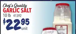 Restaurant Depot Chef's Quality GARLIC SALT offer