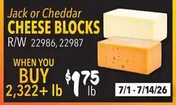 Restaurant Depot CHEESE BLOCKS offer