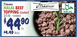 Restaurant Depot Frozen HALAL BEEF TOPPING offer
