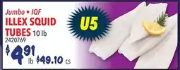 Restaurant Depot Jumbo • IQF ILLEX SQUID TUBES offer