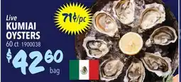 Restaurant Depot Live KUMIAI OYSTERS offer