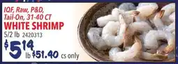 Restaurant Depot WHITE SHRIMP offer