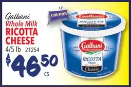 Restaurant Depot Galbani Whole Milk RICOTTA CHEESE offer