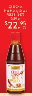 Restaurant Depot Chili Crisp Hot Honey Sauce offer