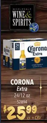 Restaurant Depot CORONA Extra offer