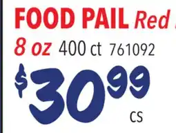 Restaurant Depot FOOD PAIL Red offer