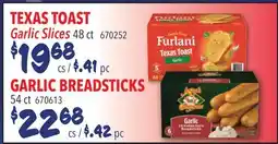 Restaurant Depot TEXAS TOAST Garlic Slices, GARLIC BREADSTICKS offer