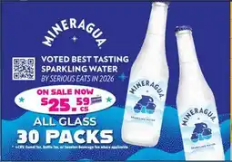 Restaurant Depot MINERAGUA SPARKLING WATER offer