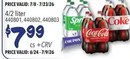 Restaurant Depot 4/2 liter offer