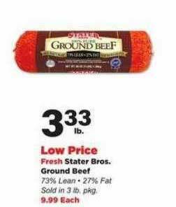 Stater Bros Stater Bros. Ground Beef offer