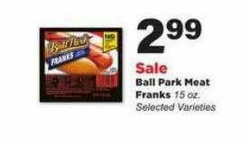 Stater Bros Ball Park Meat Franks offer