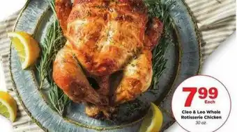 Stater Bros Cleo & Leo Whole Rotisserie Chicken offer