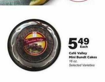 Stater Bros Café Valley Mini Bundt Cakes offer